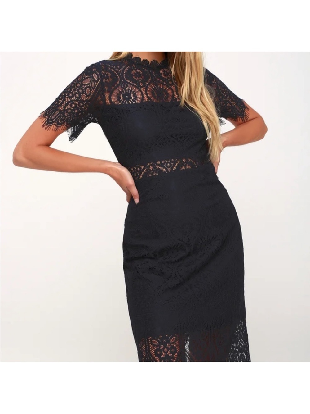 Lulus - Remarkable Lace Dress